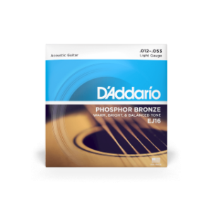 D'Addario 12-53 Light, Phosphor Bronze Acoustic Guitar Strings