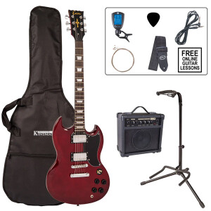 Encore E69 Electric Guitar Pack - Cherry Red
