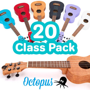 Octopus Academy Soprano Ukulele - Class Pack - 20
