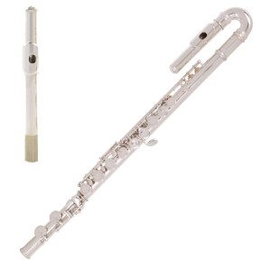Odyssey Debut Curved Head Closed Hole 'C' Flute Outfit (with added straight head)