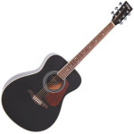 Vintage V300 Acoustic Folk Guitar Outfit - Black